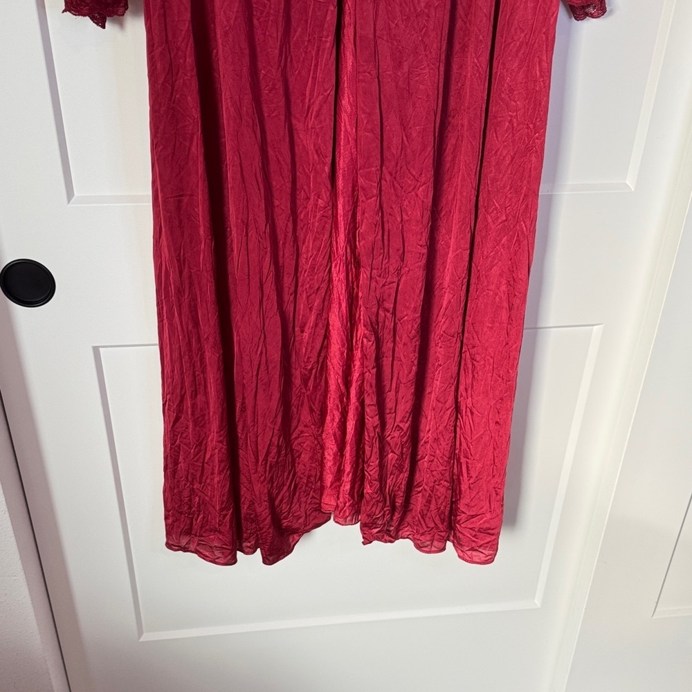 Vintage Hand Dyed Lace Robe - Picture 5 of 9